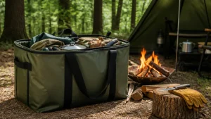 キャンプソフトコンテナの選び方完全ガイド｜48L・ターポリンで道具が片づく収納術のアイキャッチ画像
