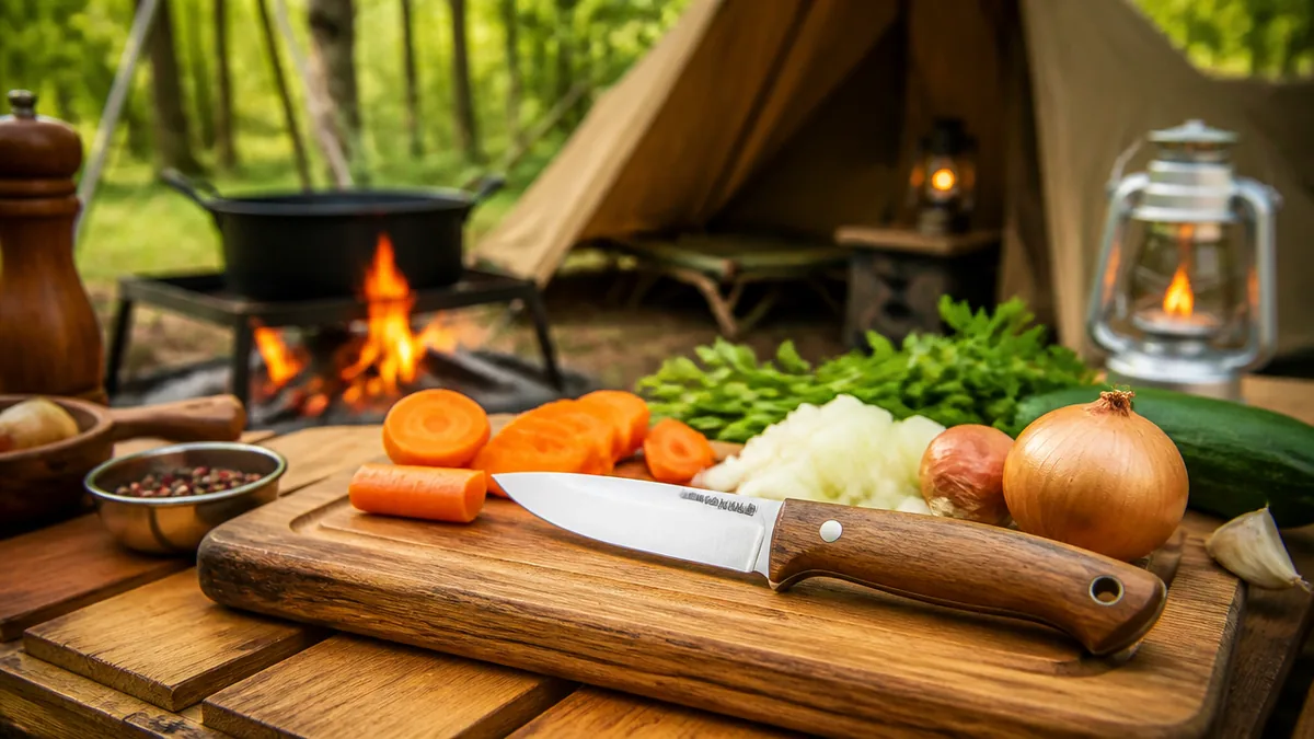 キャンプ料理ナイフは何が違う?普通の包丁との境界線の解説画像