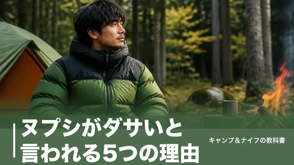 ヌプシがダサいと言われる5つの理由｜700FPの名作を垢抜けて着る7つのコツのアイキャッチ画像