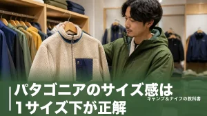パタゴニアのサイズ感は1サイズ下が正解？米国規格の落とし穴と人気8モデルの選び方のアイキャッチ画像