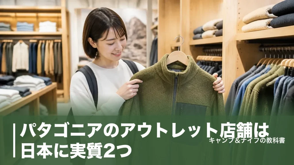 パタゴニアのアウトレット店舗は日本に実質2つ｜目白とTCG木更津の使い方のアイキャッチ画像