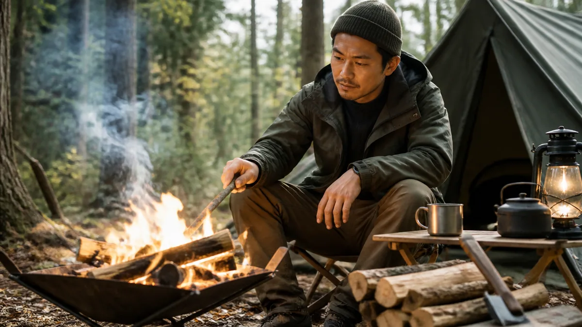 『西村キャンプ場』バイきんぐ西村の本気すぎる焚き火愛の解説画像