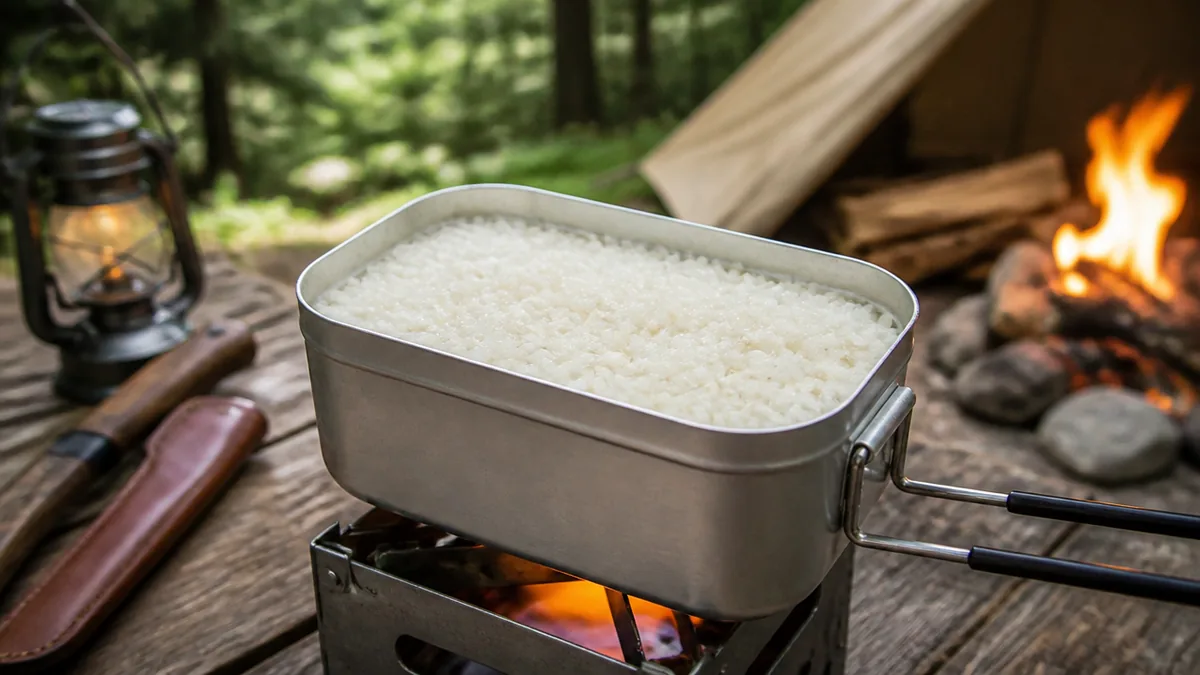 固形燃料の「ほったらかし炊飯」完全手順｜1合＝水200cc＋25gの黄金比の解説画像