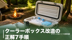 クーラーボックス改造の正解7手順｜110円のアルミシートから真空断熱パネルまで徹底解説のアイキャッチ画像