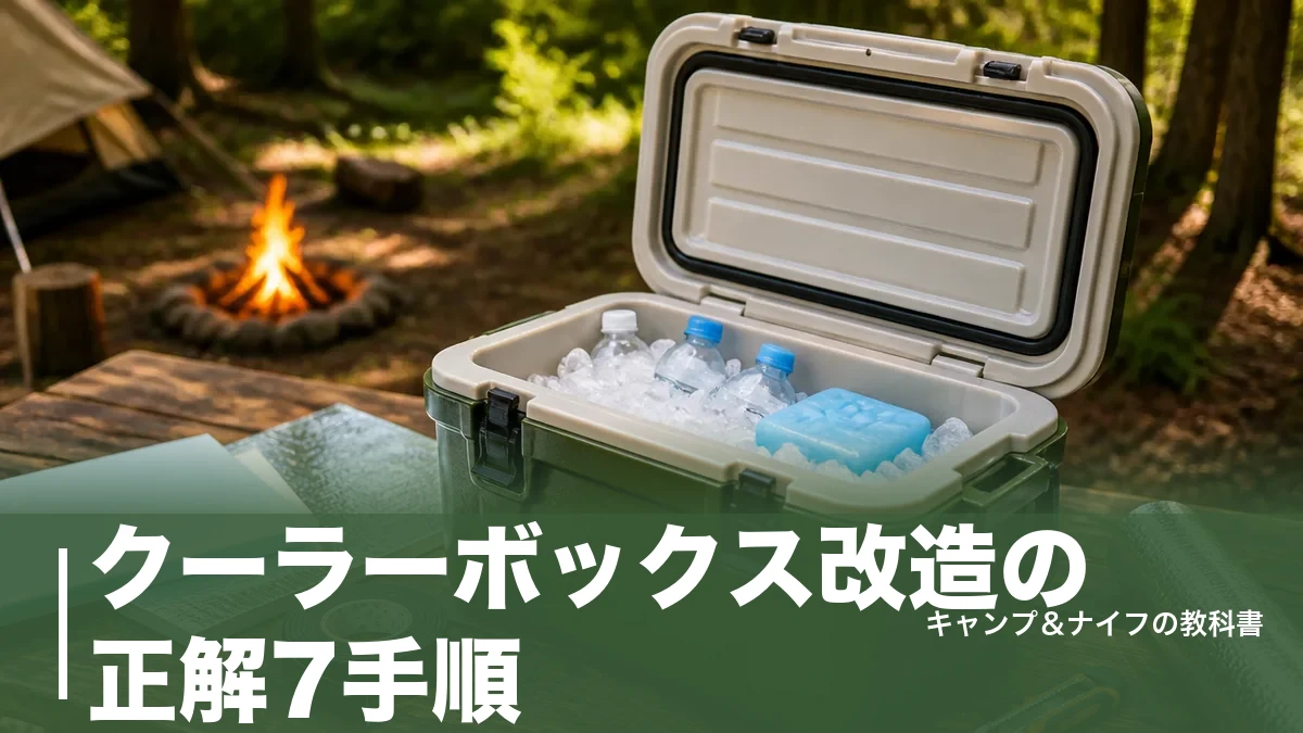 クーラーボックス改造の正解7手順｜110円のアルミシートから真空断熱パネルまで徹底解説のアイキャッチ画像