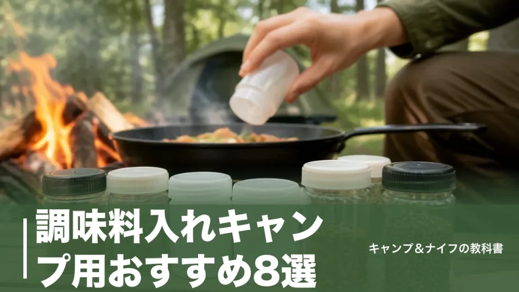 調味料入れキャンプ用おすすめ8選｜110円から選ぶ漏れない容器と失敗しない選び方のアイキャッチ画像