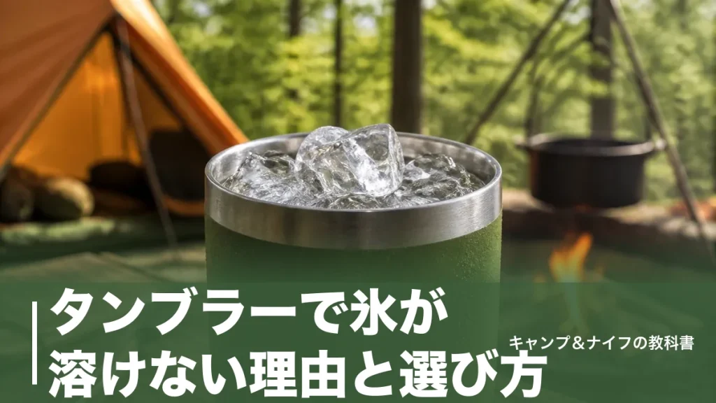 タンブラーで氷が溶けない理由と選び方｜真空断熱7モデルを550円から比較のアイキャッチ画像