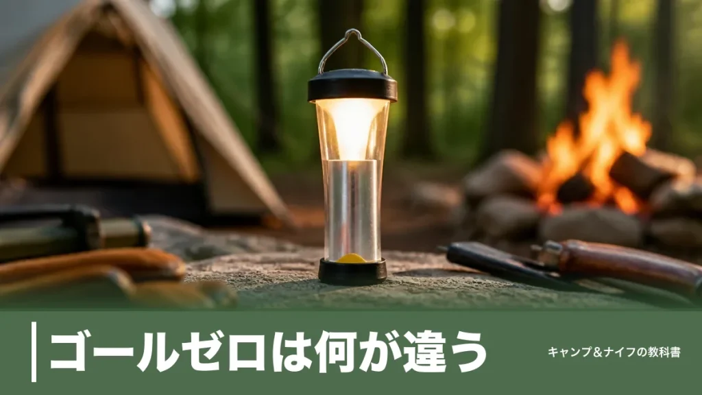 ゴールゼロは何が違う？全モデルを68g・150ルーメンで徹底比較【2026年最新】のアイキャッチ画像
