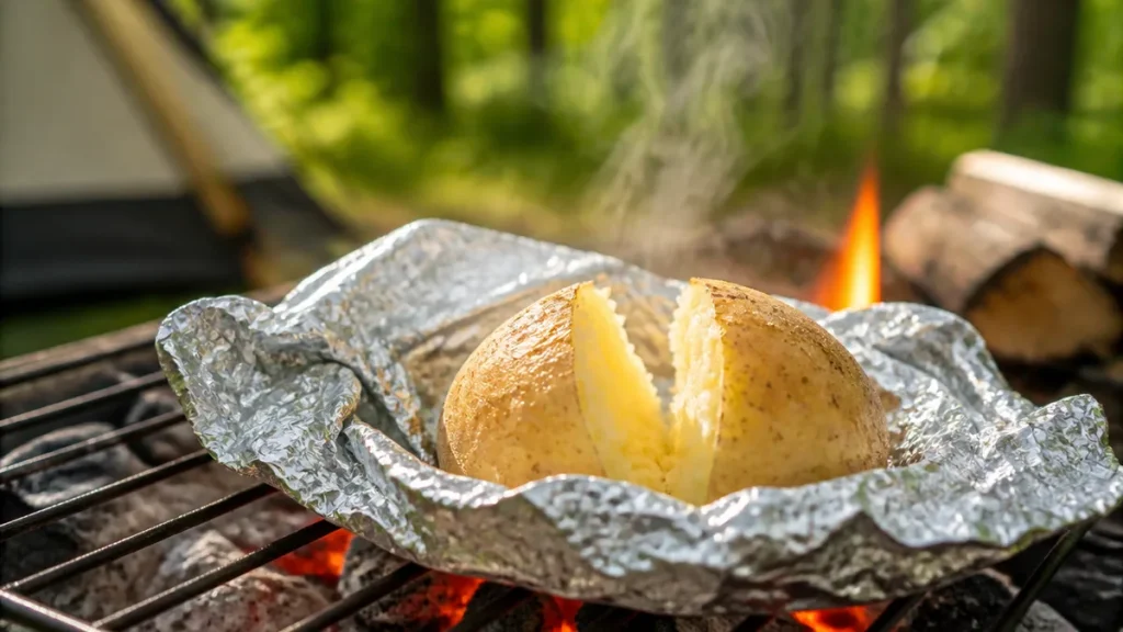 じゃがいもホイル焼きはバーベキューで20分｜炭火230℃で失敗しない包み方のアイキャッチ画像