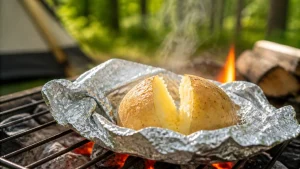 じゃがいもホイル焼きはバーベキューで20分｜炭火230℃で失敗しない包み方のアイキャッチ画像