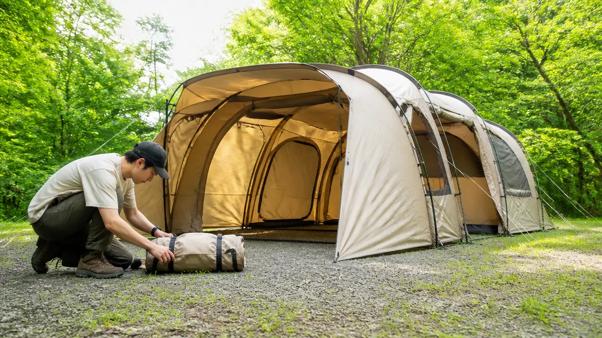 設営60秒は本当?実際にかかる時間と4ステップの手順の解説画像