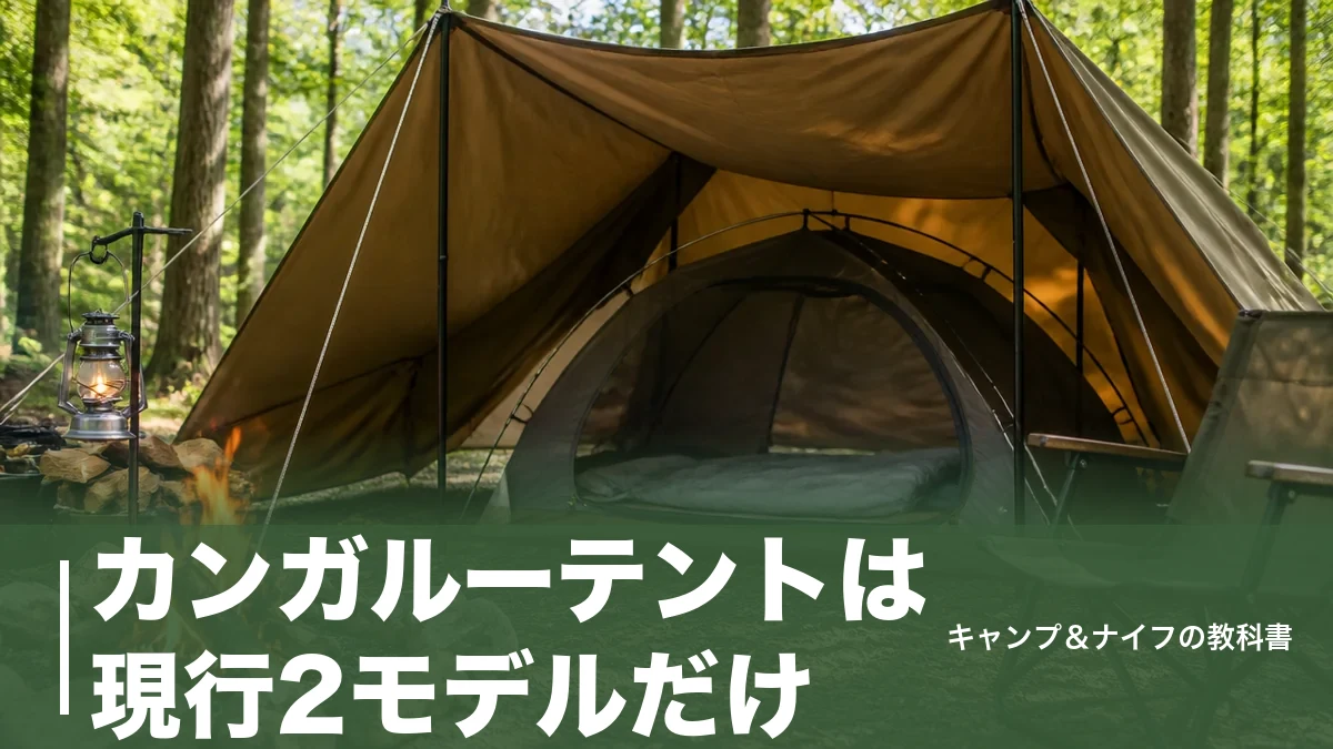 カンガルーテントは現行2モデルだけ？親幕に入るサイズと冬の結露対策を約3.0kgから比較のアイキャッチ画像